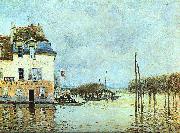 Alfred Sisley Flood at Pont-Marley painting